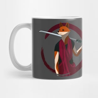 Kitsune with Sword Mug